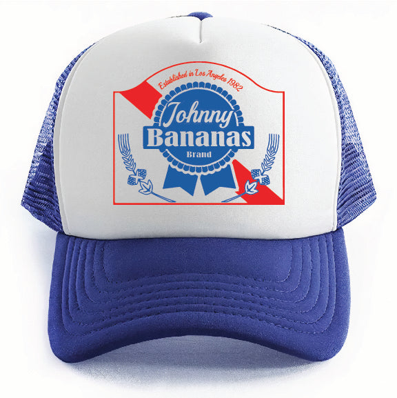 Blue Ribbon Trucker Hat Johnny Bananas